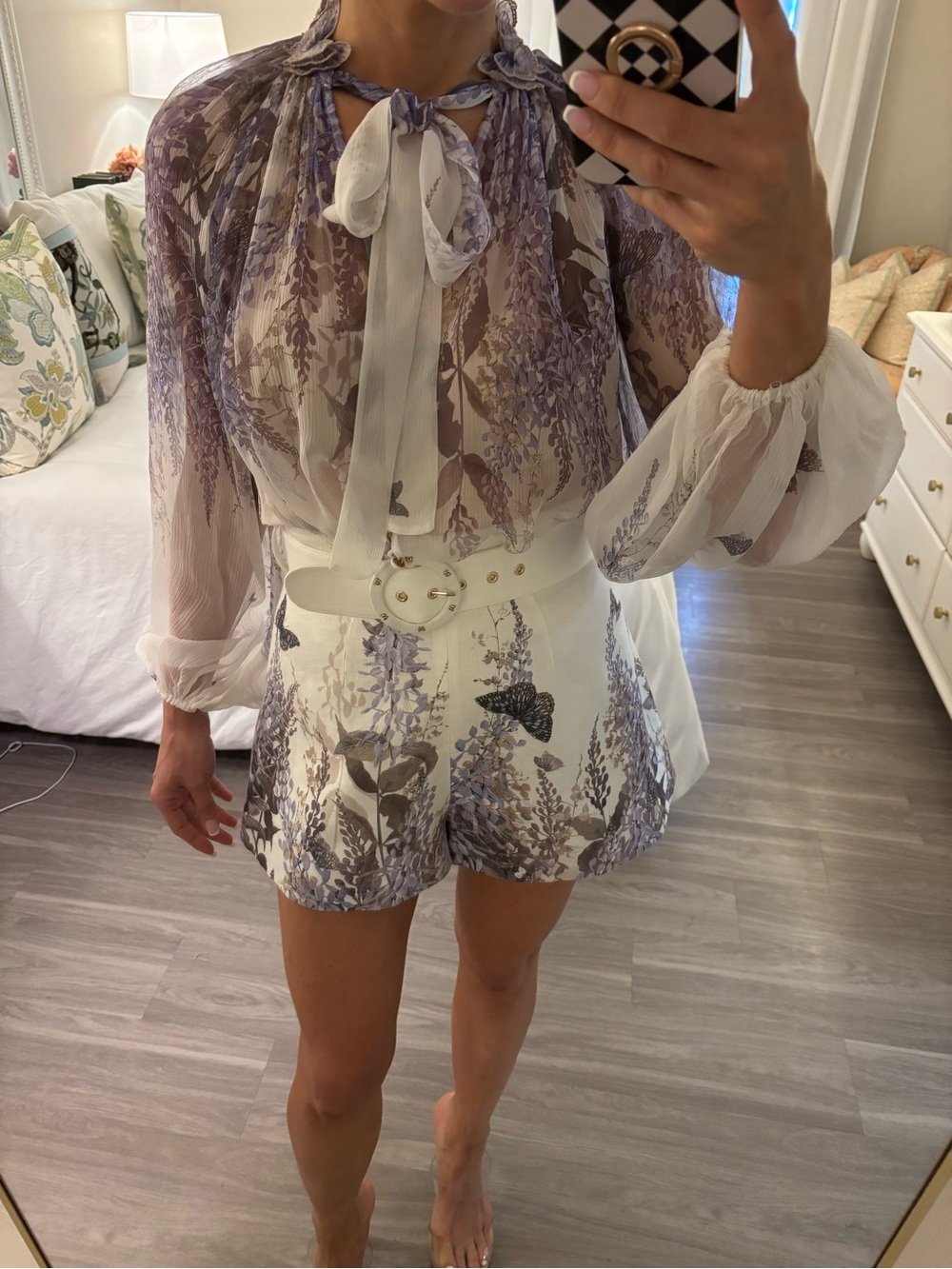 🦋 ZIMMERMANN Luminous Wisteria Butterfly Print Two-Piece Set 🦋 - Picture 5 of 13